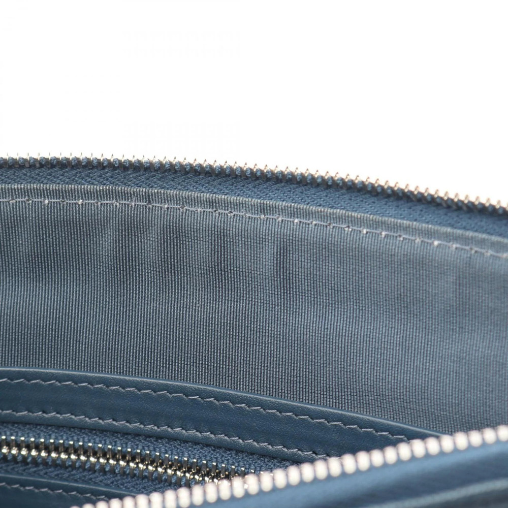 CHANEL Blue Caviar Leather Clutch Bag - Picture 7 of 7